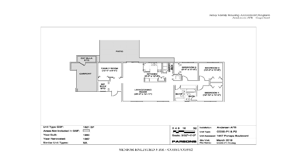 Senior Enlisted 3 Bedroom